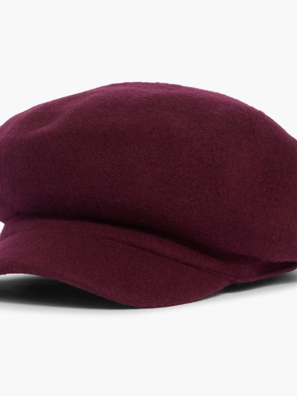 Nordstrom Wool Blend Newsboy Cap Burgundy